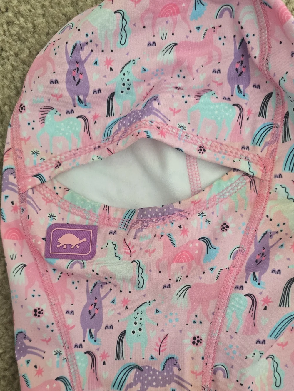 Turtle Fur Pink Unicorn Balaclava & Beanie Bundle